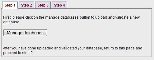 Upload your database